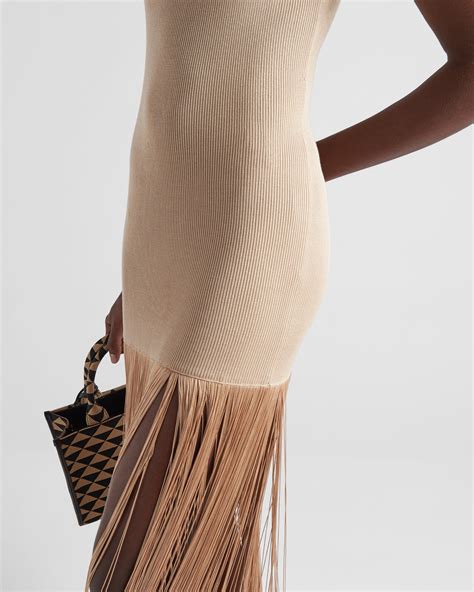 Prada Fringed Knit Dress 